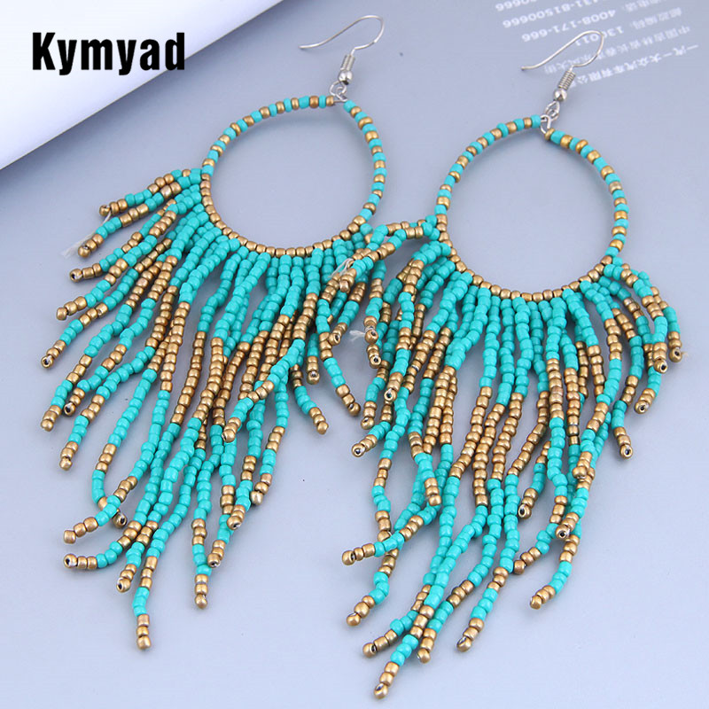 Ethnic Fashion Trends 2025 - Kolczyki Kymyad Trend 2025 Nowe Długie