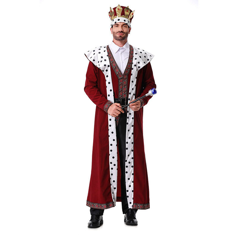Ethnic Fashion Clothing - Kostium Królewskiej Szaty Średniowiecznego Króla, Strój