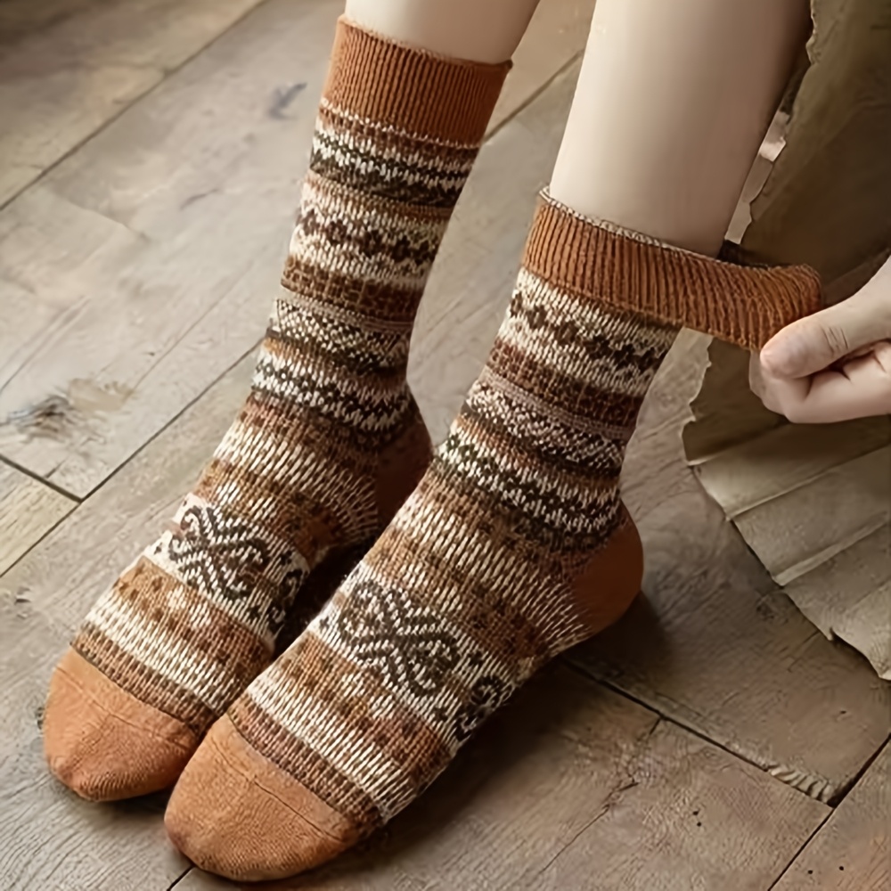 Retro 7-kolorowe skarpetki do  – Ethnic Fashion Design recenzja i cena