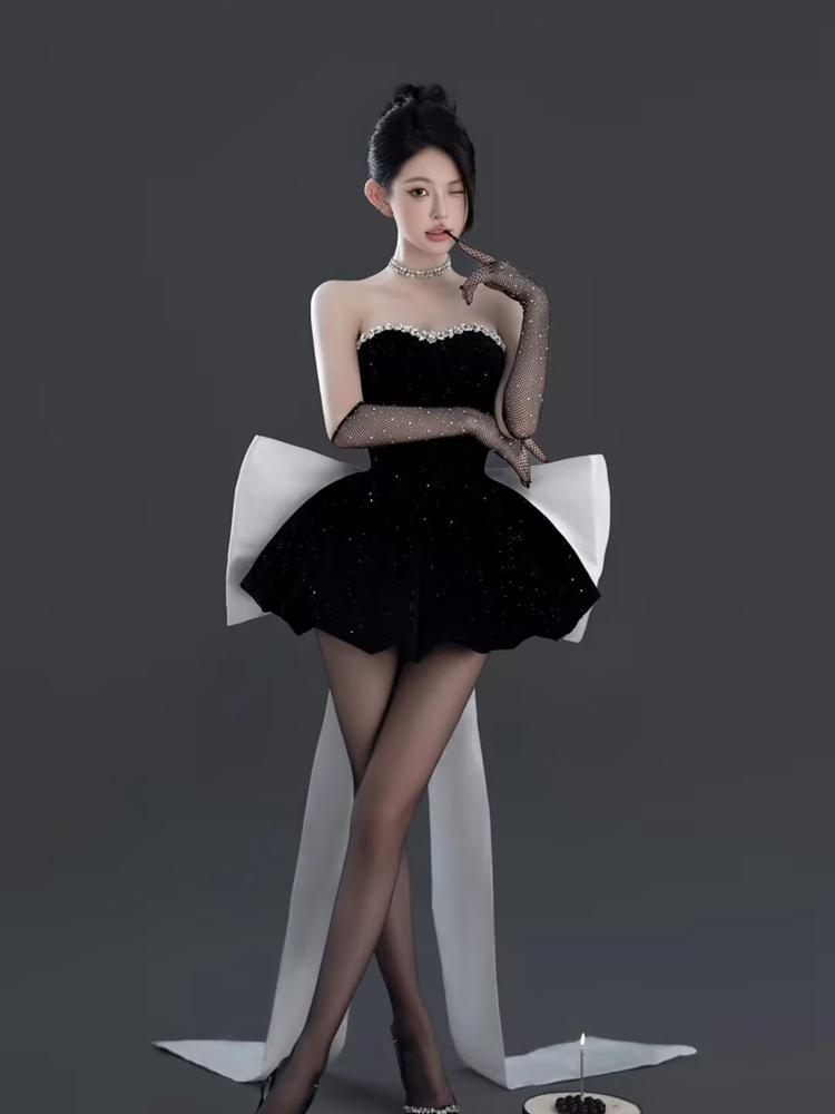Elegancki czarny strój fotogra – Ethnic Fashion Studio recenzja i cena