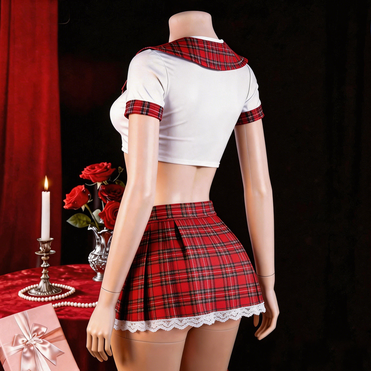 Czerwona seksowna bielizna dam – Ethnic Outfit recenzja i cena
