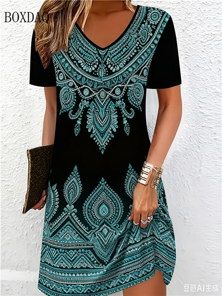 Sukienki damskie w stylu vinta – Ethnic Fashion Clothing recenzja i cena