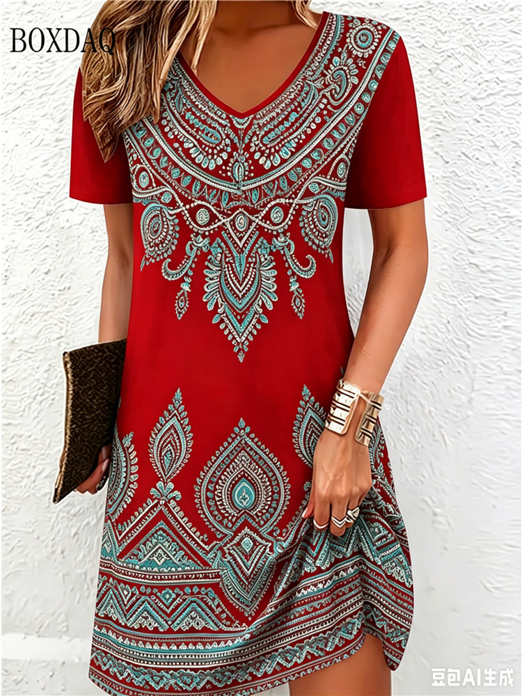 Sukienki damskie w stylu vinta – Ethnic Fashion Clothing recenzja i cena