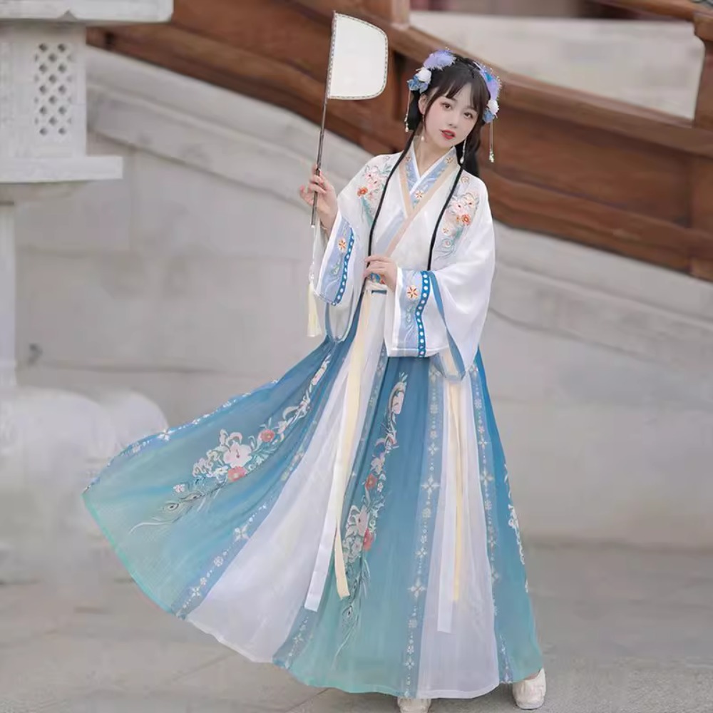 Hanfu chińska tradycyjna sukie – Ethnic Fashion Clothing recenzja i cena